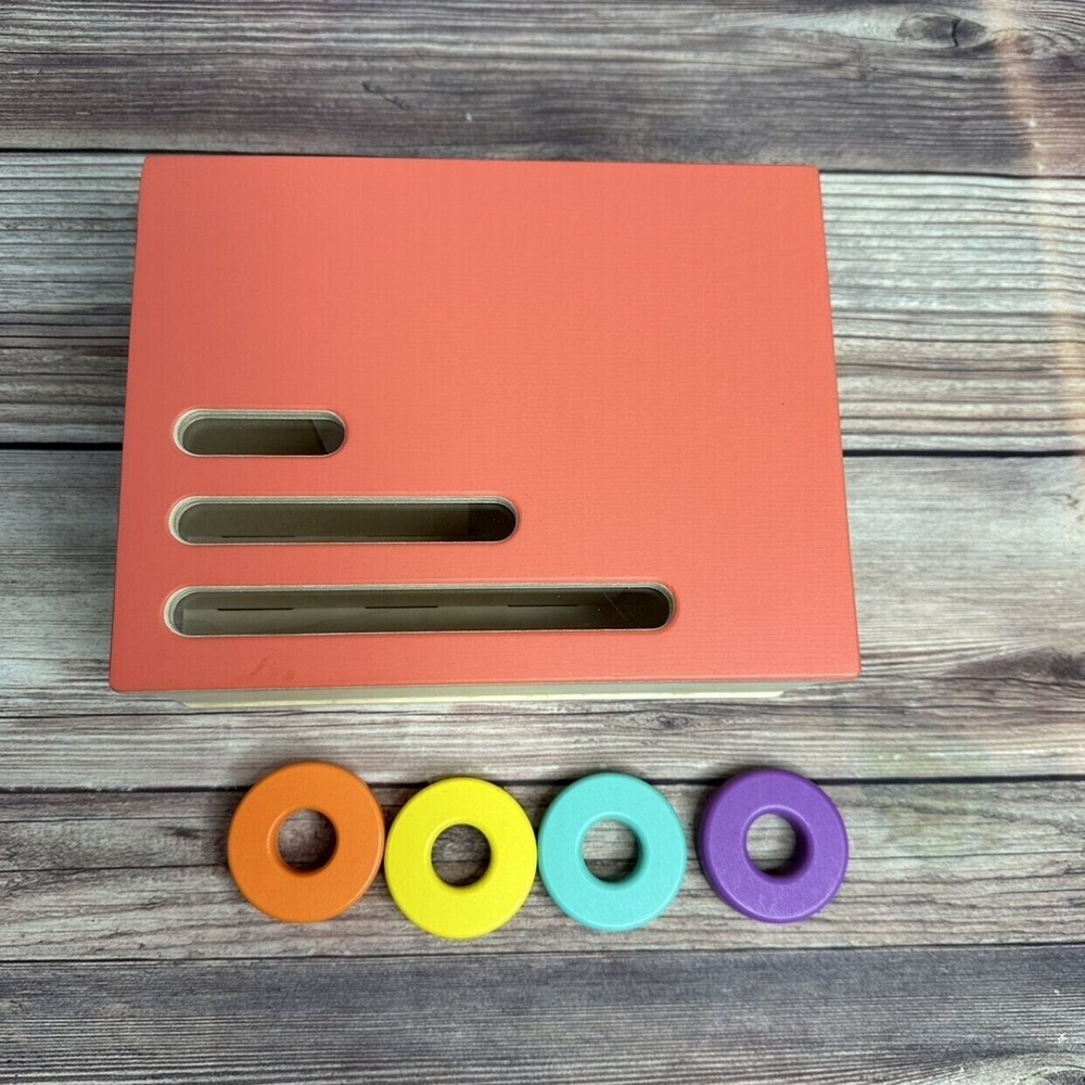 Lovevery‎ Count and Slide Ring Chute Wooden Toy The Realist Play Kit Montessori